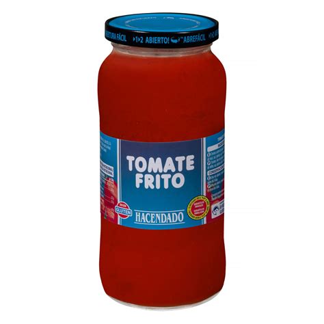 Envase de Tomate Frito Estilo Casero Hacendado con Aceite de Oliva
