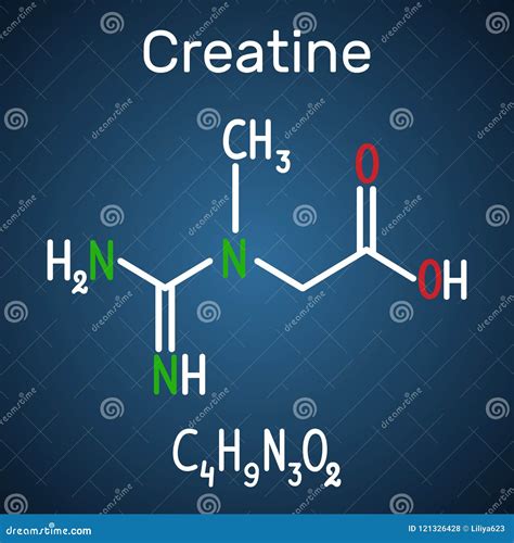 Estructura molecular de la creatina