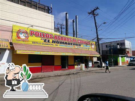 Fachada de un restaurante de pollos asados