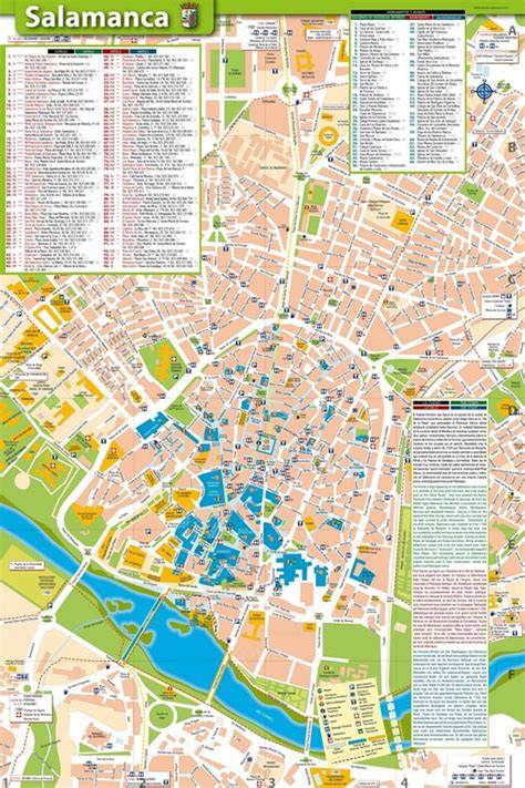 Mapa de Salamanca destacando zonas de tapeo