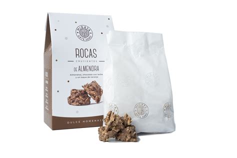 Rocas de Puy, dulces irregulares de chocolate y almendra