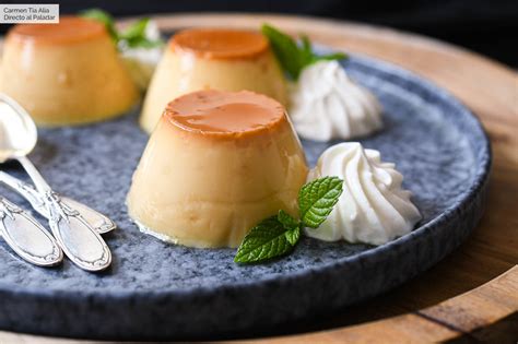 Flan de huevo desmoldado