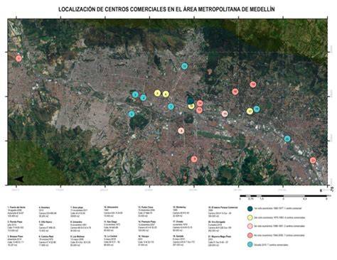 Mapa de ubicación de centros comerciales y de ocio en Madrid