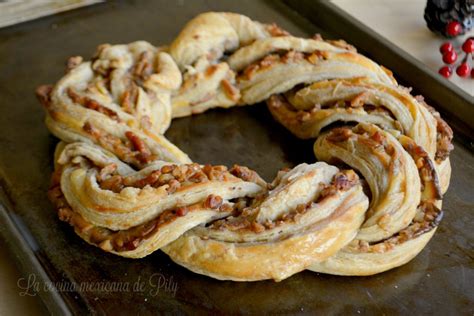 Trenza de hojaldre rellena