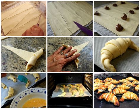 Formas de cortar masa de hojaldre para cruasanes
