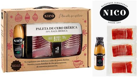 Maletín Nico con sobres de paleta de cebo ibérica