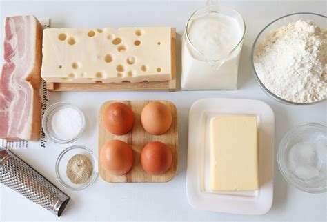 Ingredientes para Quiche Lorraine