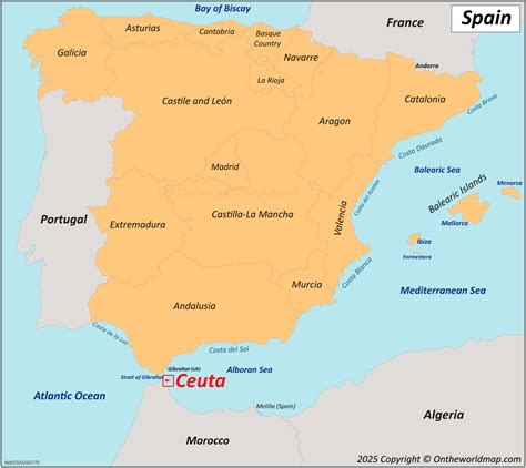 Mapa de Ceuta con la ubicación de la Calle Méndez Núñez