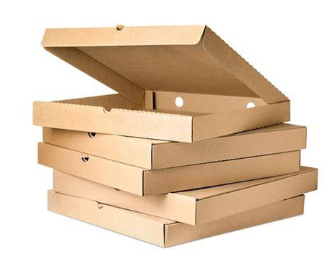Diseños de cajas de pizza apiladas