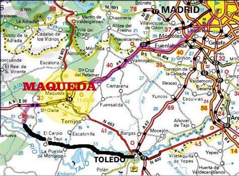 Mapa de Maqueda, Toledo