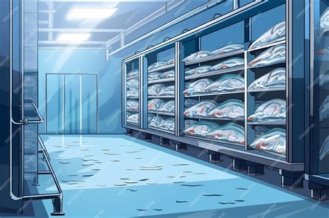 Diagrama de almacenamiento de pescado en la nevera