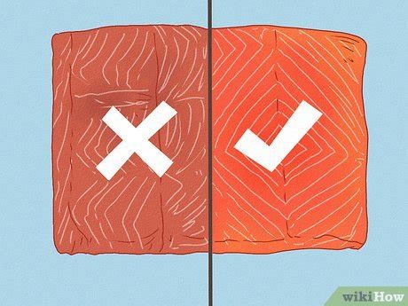 Salmón fresco vs salmón en mal estado (visualización de color y textura)