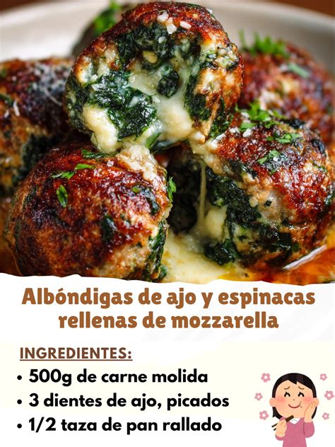 Albóndigas de cordero rellenas de mozzarella