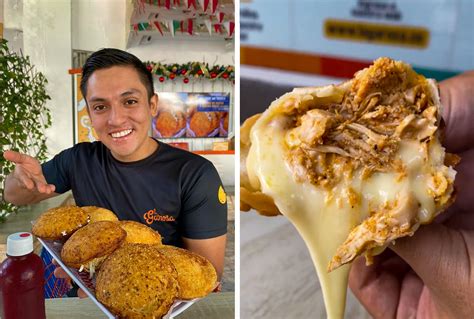 joven vendiendo empanadas en la playa