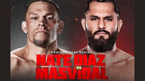 Nate Díaz en un combate de boxeo