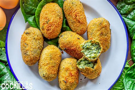Croquetas de espinacas veganas listas para servir
