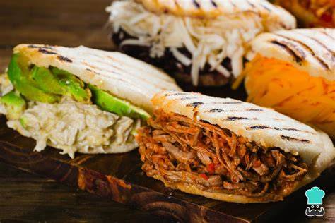 Variedad de arepas colombianas y venezolanas