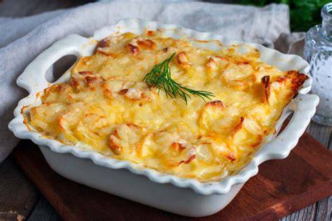 Patatas gratinadas con queso