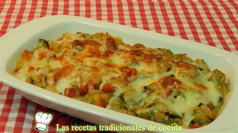 Salteado de verduras gratinado con bechamel y queso