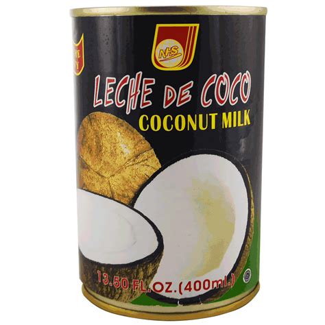 Leche de coco en lata y en brick