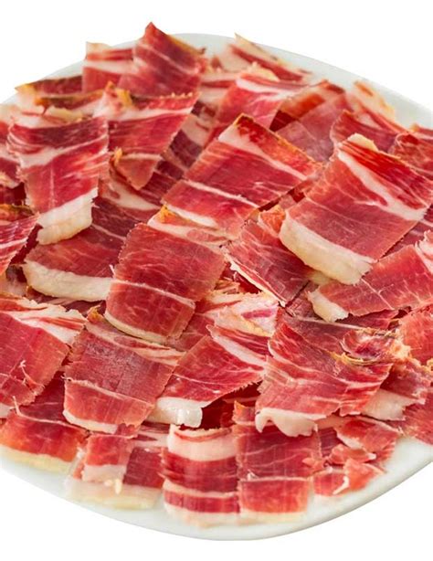 Corte de jamón en lonchas finas
