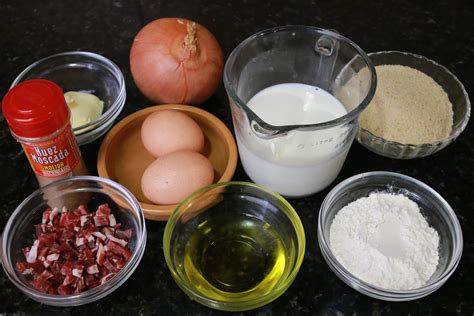 Ingredientes básicos para croquetas
