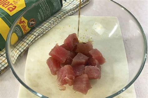 Ingredientes para marinar atún