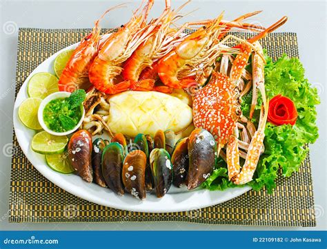 Plato de mariscos variados