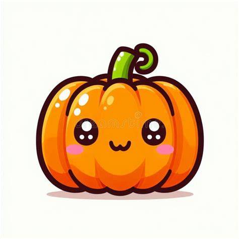Ilustración de una calabaza amigable