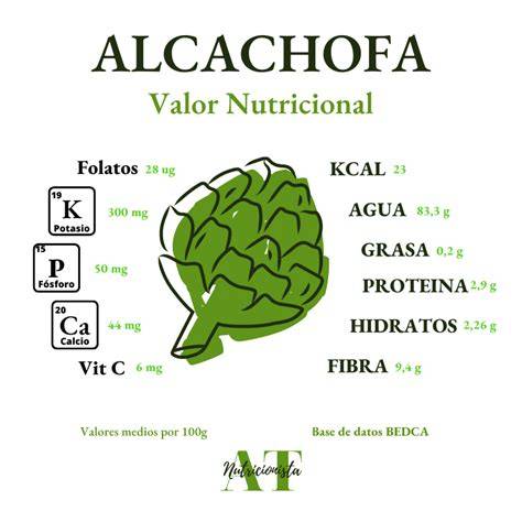 Comparativa nutricional alcachofa y champiñón