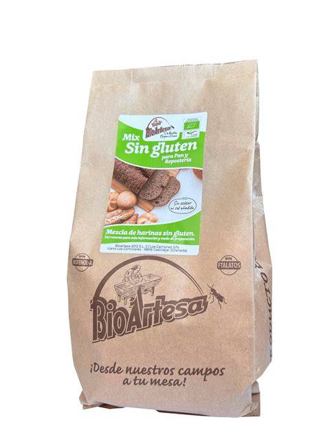 Ingredientes del mix sin gluten de Bioartesa