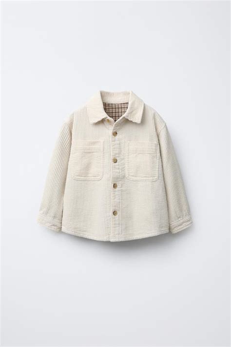Sobrecamisa de pana de Zara