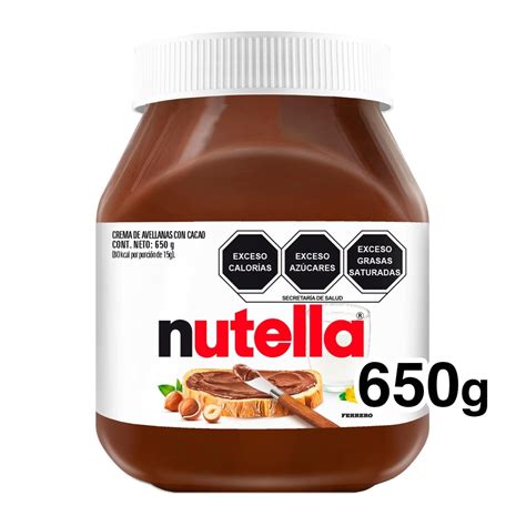 Envase de Nutella con su icónica etiqueta
