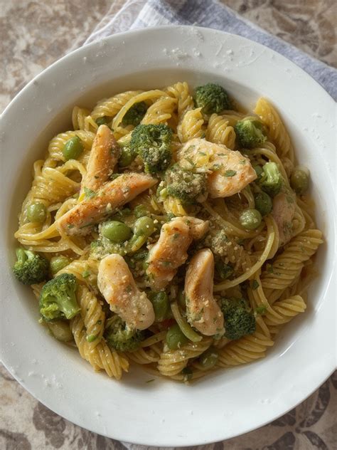 Plato de pasta con brócoli al estilo italiano