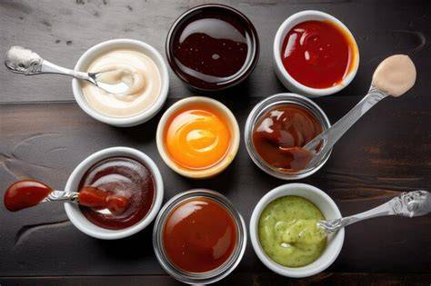 Variedad de salsas dulces