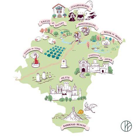 Mapa de las ubicaciones de Jamones Romero en Navarra