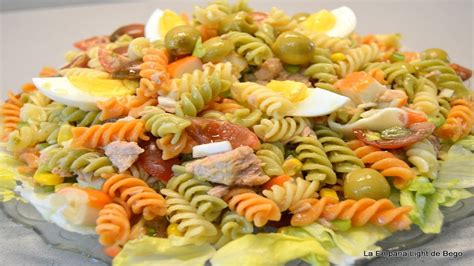 Ingredientes para ensalada de pasta
