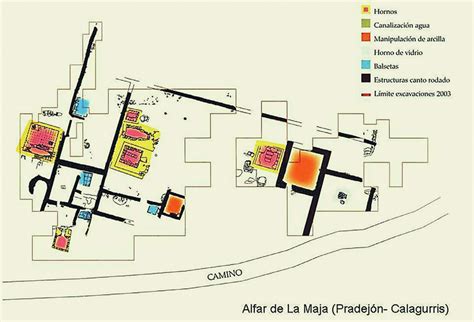 Plano de los hornos de alfar