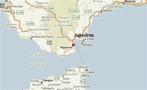 Mapa de Algeciras indicando zonas de reparto
