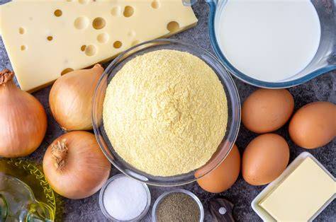 Ingredientes esenciales para la Sopa Paraguaya vegana