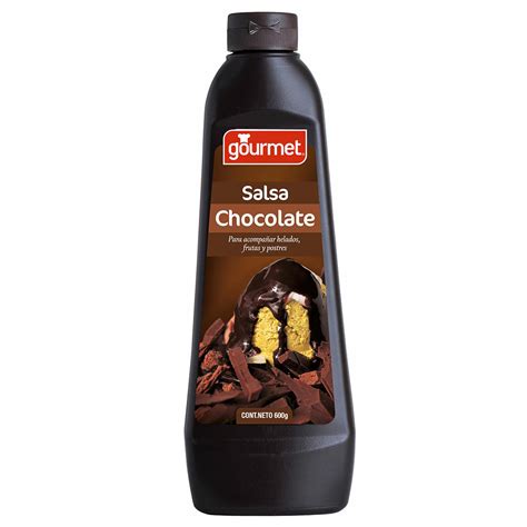 Salsa de chocolate sobre postre