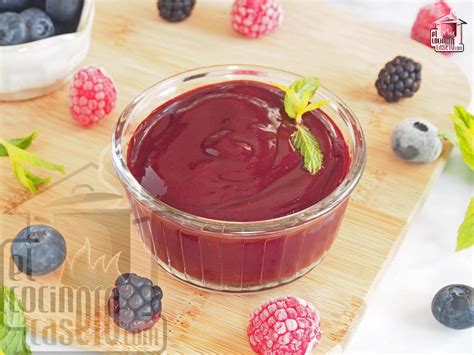 Coulis de frutos rojos