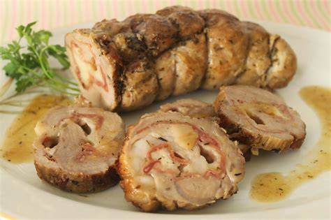 Solomillo relleno listo para cocinar