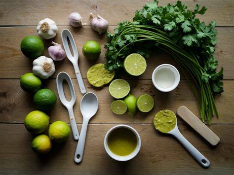 Ingredientes para el mojo verde