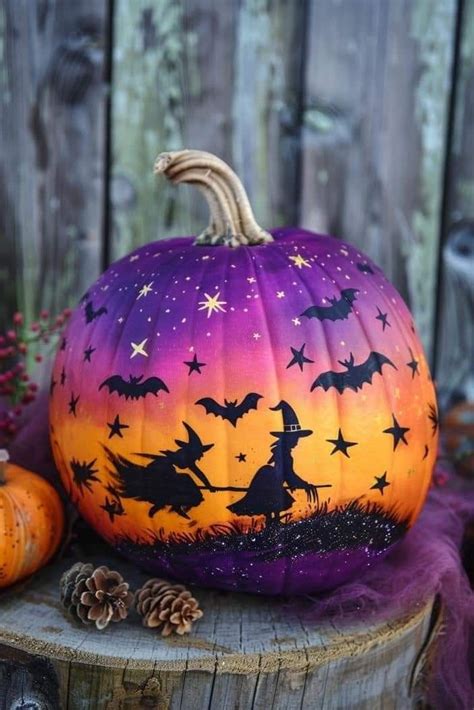Calabazas pintadas con mensajes positivos