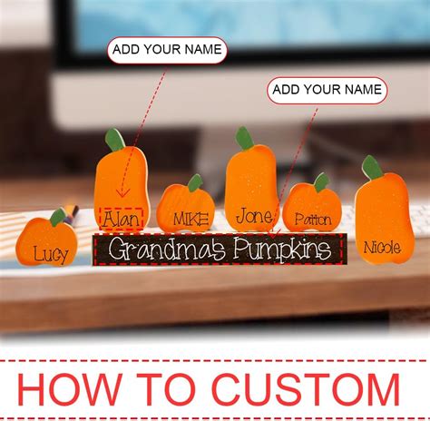 Familia de calabazas personalizadas
