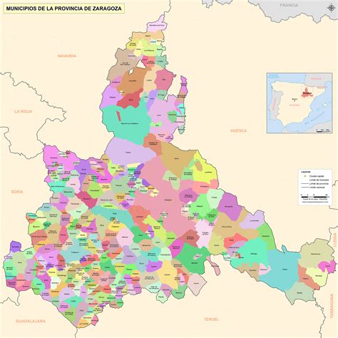 Mapa de panaderías en la provincia de Zaragoza