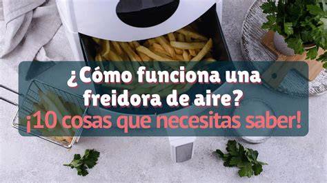 Infografía sobre cómo funciona una freidora de aire