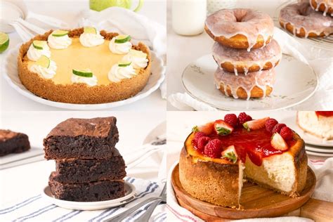 Infografía de postres americanos populares