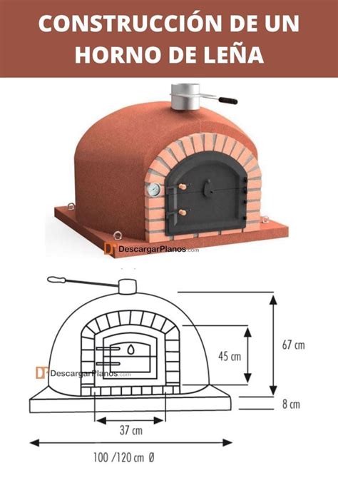 Esquema de un horno de leña moderno